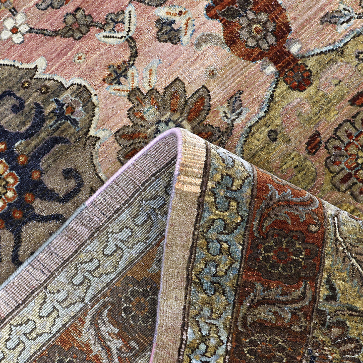 Image for Pink Brown Alchemy Traditional Wool Rug - 9'11" x 13'8"