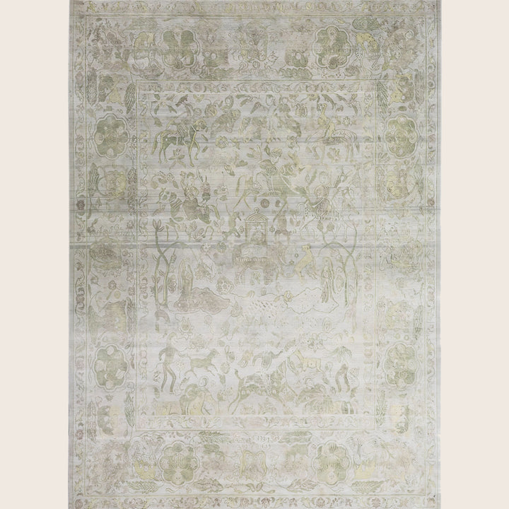 Image for Ivory Alchemy Traditional Silk Rug - 10'1" x 14'3"