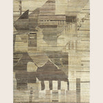 Image for Brown Alchemy Contemporary Wool Rug - 9'1" x 12'2"