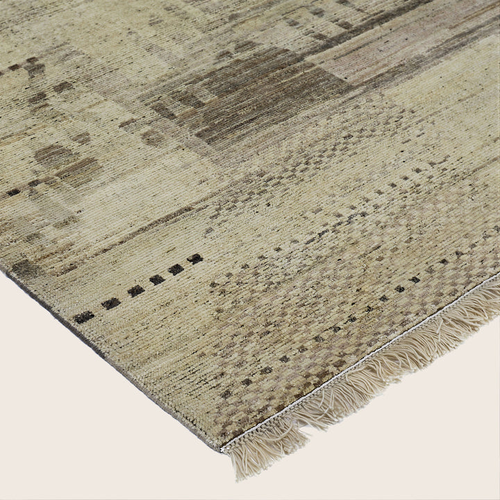 Image for Brown Alchemy Contemporary Wool Rug - 9'1" x 12'2"