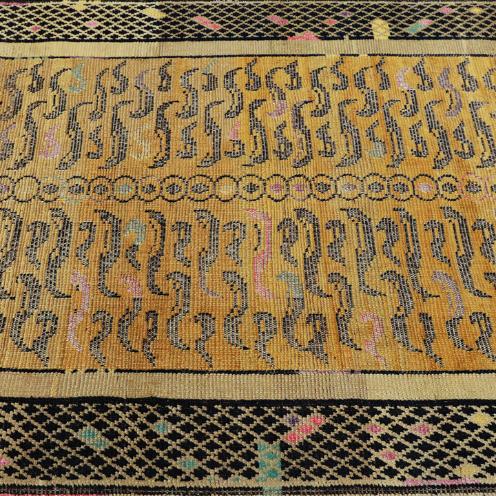Image for Gold Alchemy Transitional 100% Moroccan Wool Rug - 4'2" x 5'8"