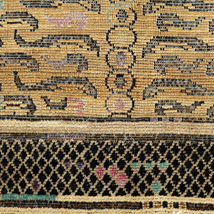 Image for Gold Alchemy Transitional 100% Moroccan Wool Rug - 4'2" x 5'8"