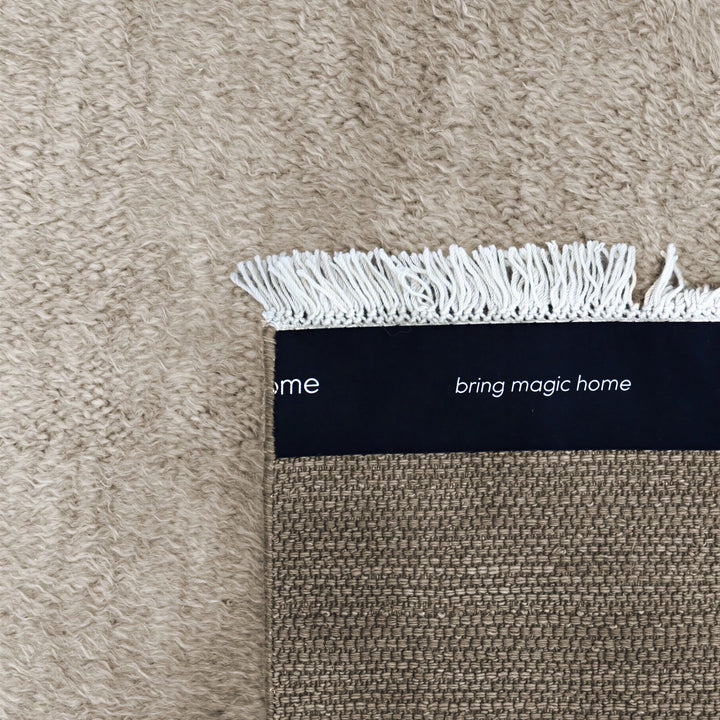 Image for Brown Alchemy Textured Moroccan Wool Rug - 5'4" x 7'3"