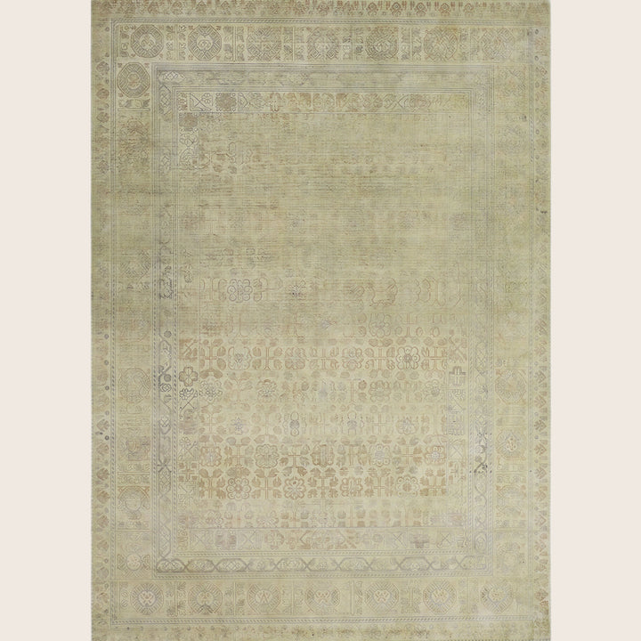 Image for Yellow Alchemy Traditional Silk Wool Blend Rug - 9' x 12'8"