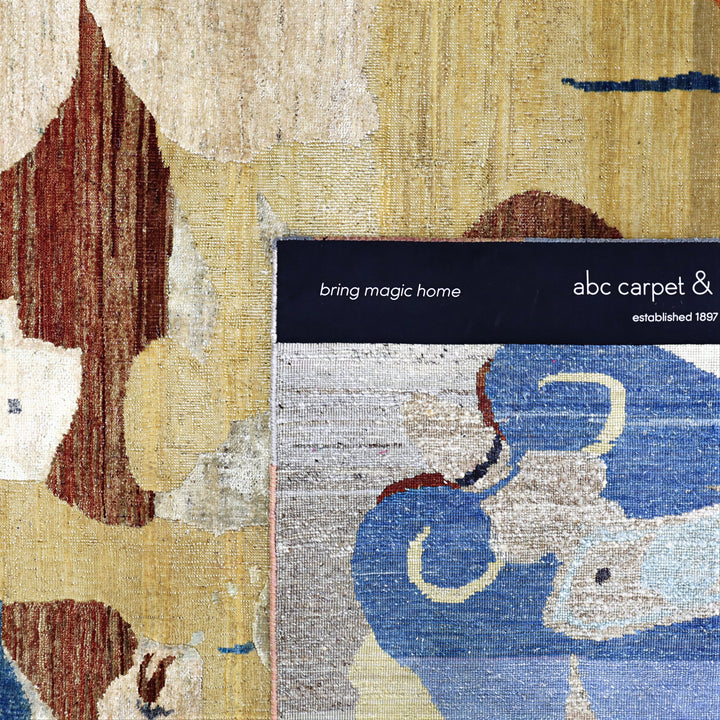 Image for Multicolored Alchemy Contemporary Wool Silk Blend Rug - 7'3" x 11'