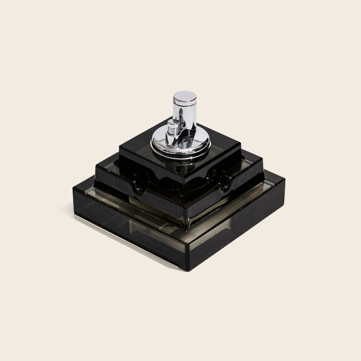 Image for Square Glass Tabletop Lighter