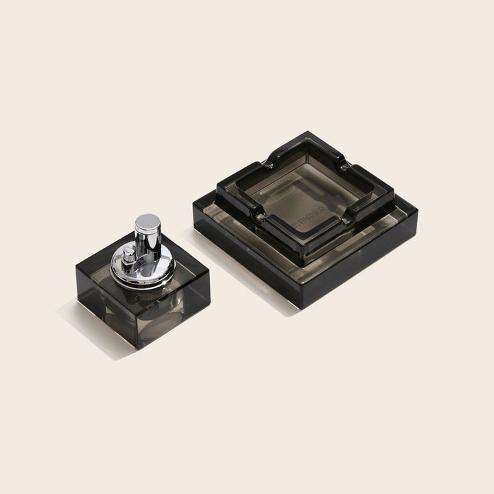Image for Square Glass Tabletop Lighter