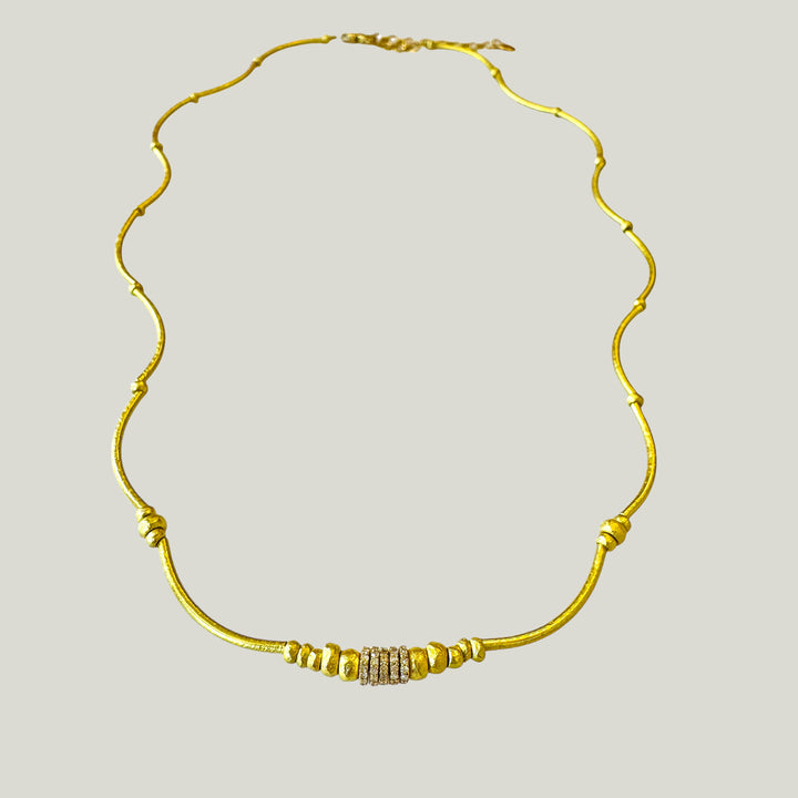 Image for Diamond Pavé Rondelles Dangerous Curves Necklace