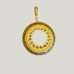 Image for Vintage Reimagined Round Diamond Slice Medallion Necklace
