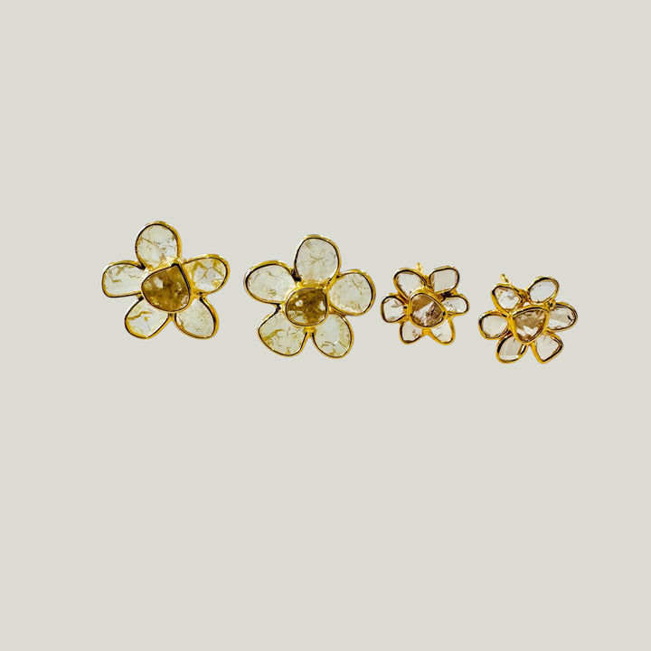 Image for Wild Flowers Diamond Slice Studs