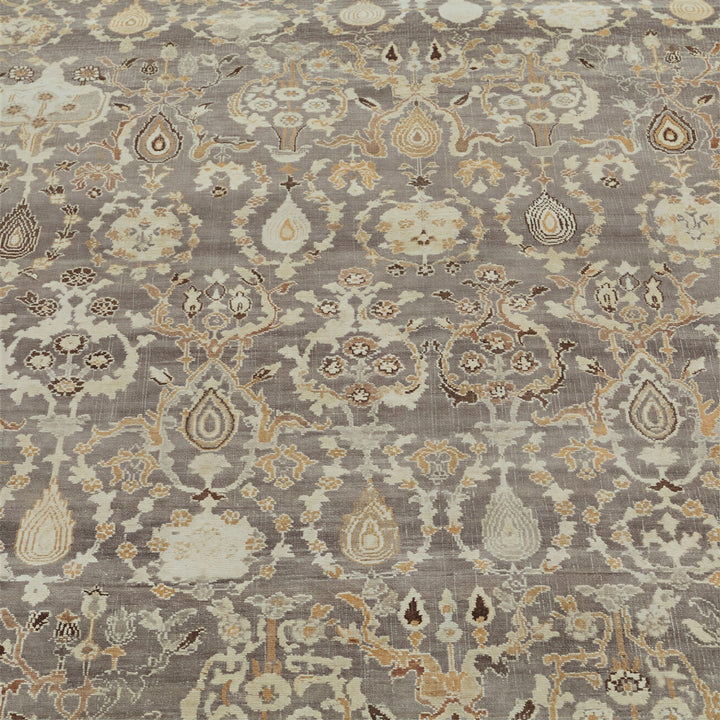 Image for Brown Traditional Wool Rug - 10'1" x 14'8"