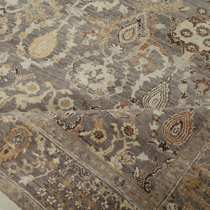 Image for Brown Traditional Wool Rug - 10'1" x 14'8"