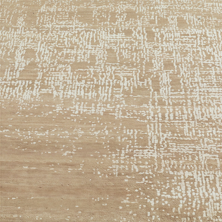 Image for Brown Textured Wool Silk Blend Rug - 9'0" x 12'0"