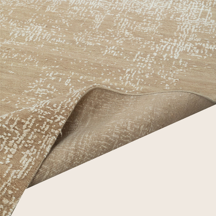 Image for Brown Textured Wool Silk Blend Rug - 9'0" x 12'0"