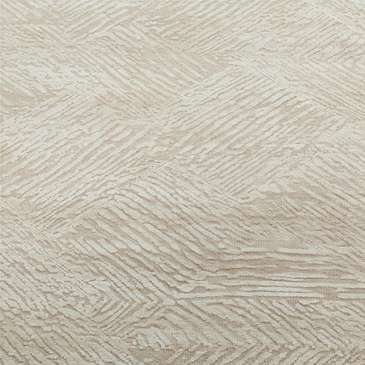 Image for Ivory Textured Wool Silk Blend Rug - 9'1" x 11'11"