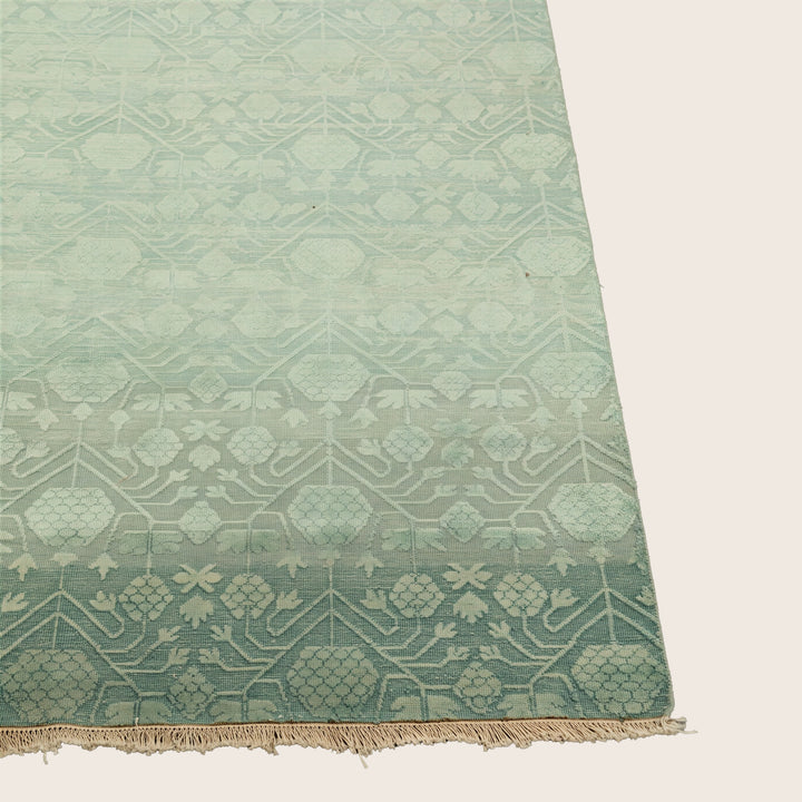 Image for Teal Transitional Silk Rug - 9'10" x 14'10"