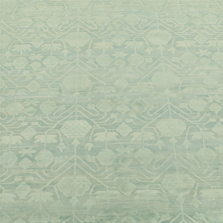 Image for Teal Transitional Silk Rug - 9'10" x 14'10"