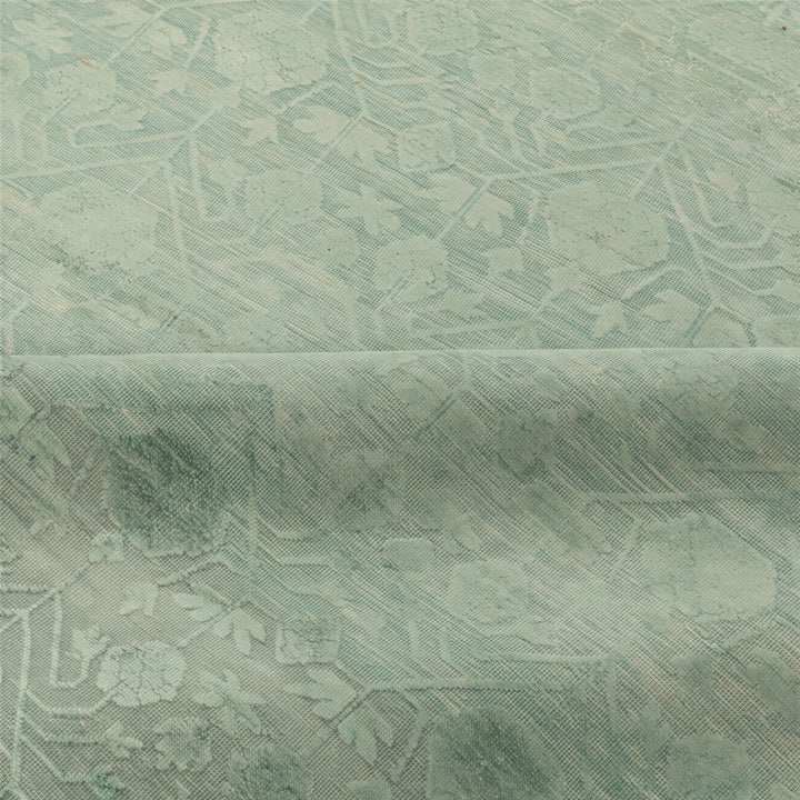 Image for Teal Transitional Silk Rug - 9'10" x 14'10"