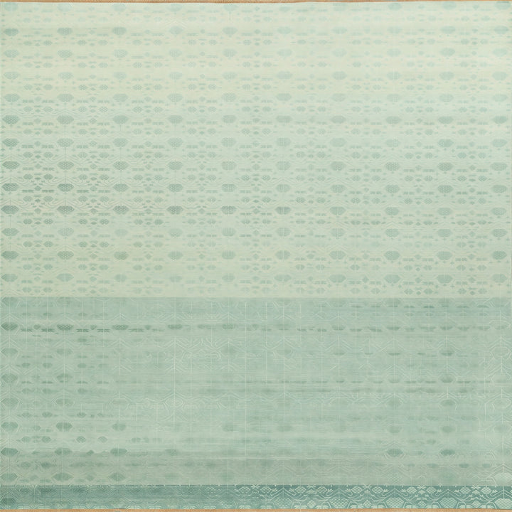 Image for Teal Transitional Silk Rug - 9'10" x 14'10"