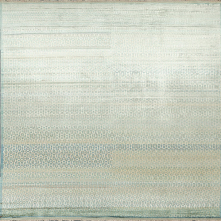 Image for Teal Transitional Silk Rug - 10'0" x 14'0"