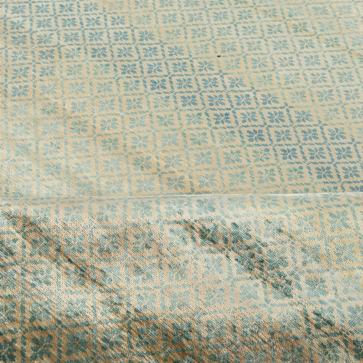 Image for Teal Transitional Silk Rug - 10'0" x 14'0"