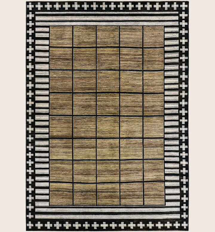 Image for Brown Alchemy Traditional Wool Silk Blend Rug - 10' x 14'1"