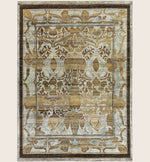 Image for Brown Alchemy Traditional Wool Silk Blend Rug - 8'11" x 11'10"