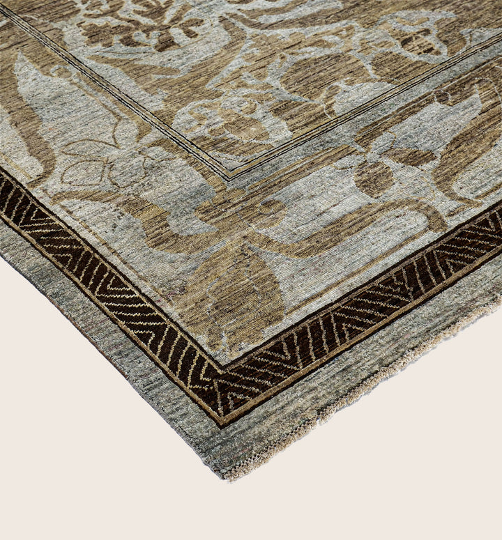 Image for Brown Alchemy Traditional Wool Silk Blend Rug - 8'11" x 11'10"
