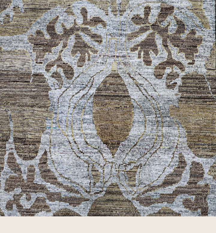 Image for Brown Alchemy Traditional Wool Silk Blend Rug - 8'11" x 11'10"