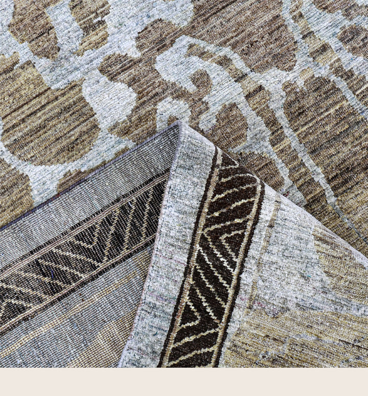 Image for Brown Alchemy Traditional Wool Silk Blend Rug - 8'11" x 11'10"