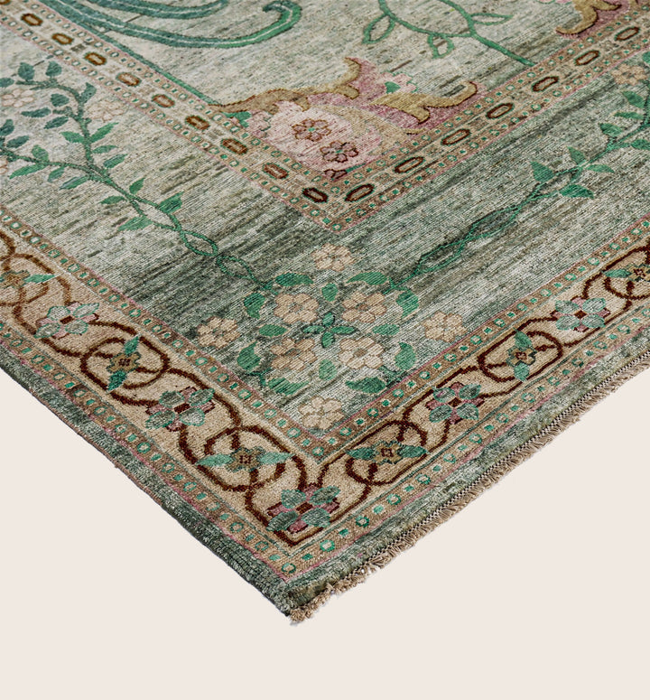 Image for Blue Alchemy Traditional Silk Wool Blend Rug - 8'11" x 11'10"