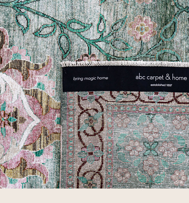 Image for Blue Alchemy Traditional Silk Wool Blend Rug - 8'11" x 11'10"