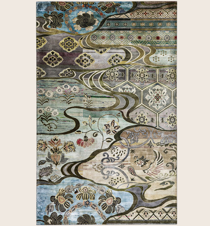 Image for Sage Alchemy Contemporary Silk Rug - 5'9" x 9'3"