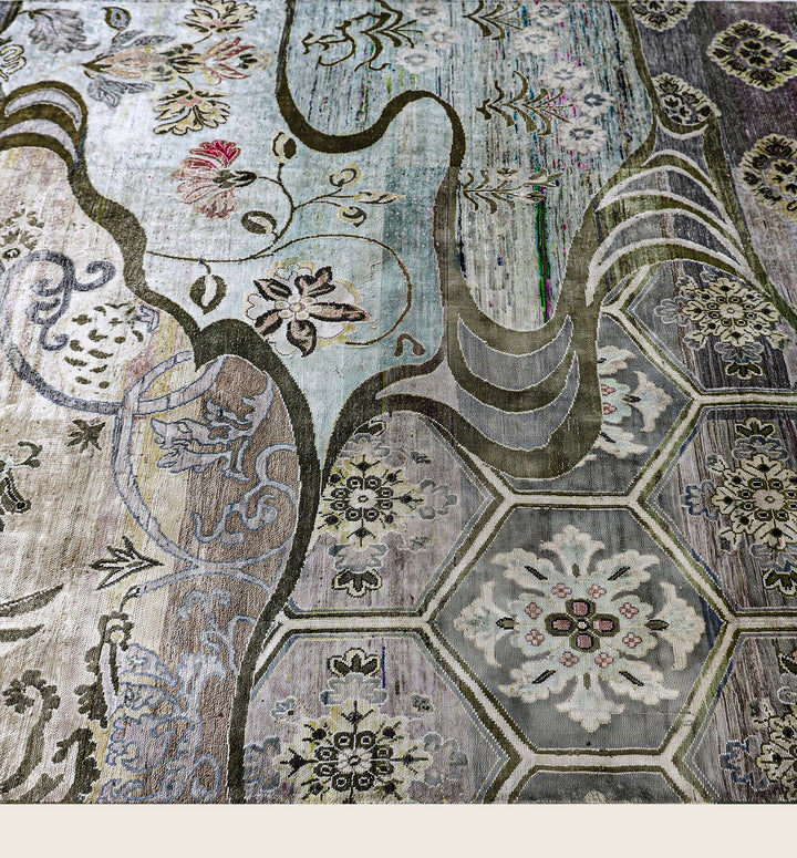 Image for Sage Alchemy Contemporary Silk Rug - 5'9" x 9'3"