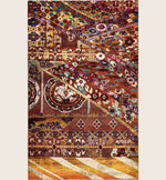 Image for Orange Alchemy Transitional Silk Rug - 5'8" x 9'2"
