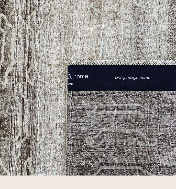 Image for Brown Alchemy Textured Wool Silk Blend Rug - 8'9" x 12'5"
