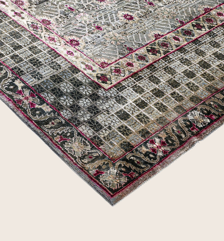 Image for Teal Alchemy Traditional Wool Silk Blend Rug - 13'5" x 18'7"