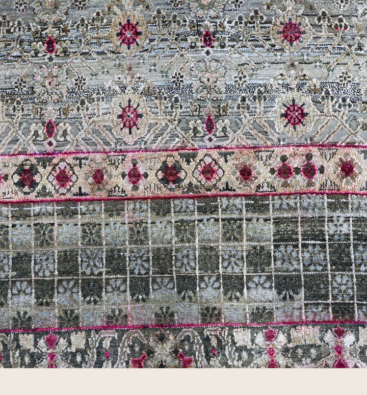 Image for Teal Alchemy Traditional Wool Silk Blend Rug - 13'5" x 18'7"