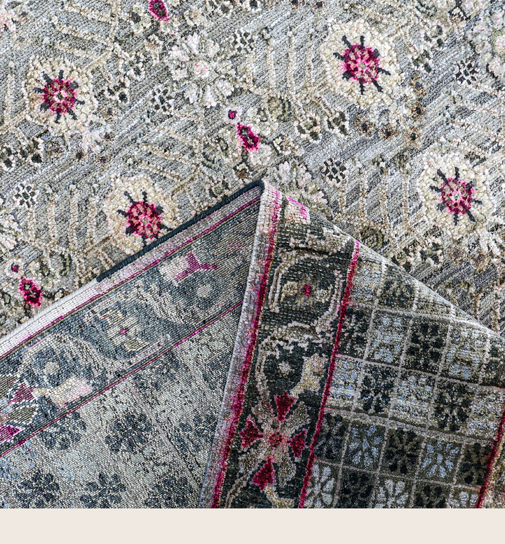 Image for Teal Alchemy Traditional Wool Silk Blend Rug - 13'5" x 18'7"