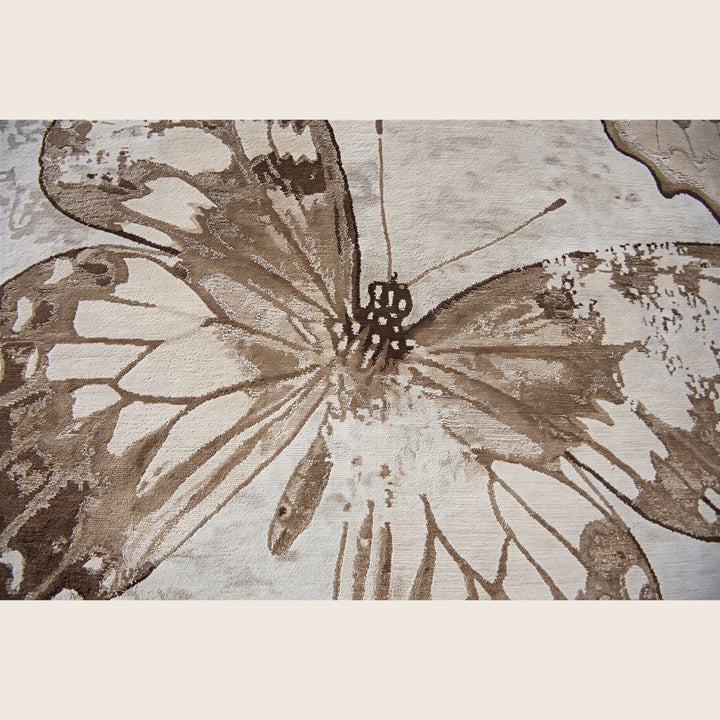 Image for Aurora Contemporary Silk Wool Blend Rug