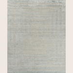 Image for Blue Grey Contemporary Wool Silk Blend Rug - 8'0" x 9'10"