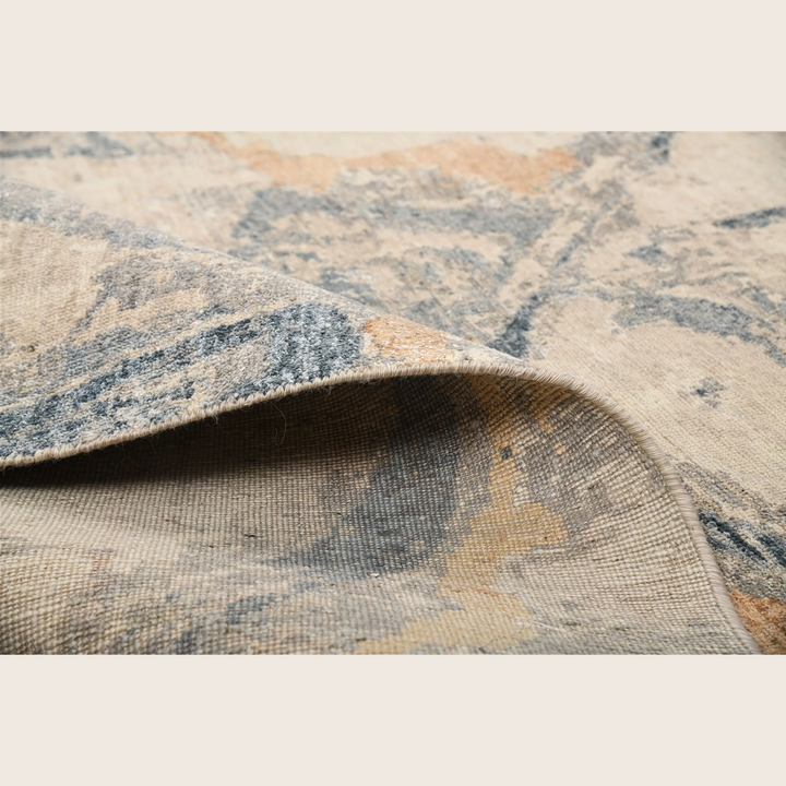 Image for Beige Multi Contemporary Wool Silk Blend Rug - 7'11" x 9'11"