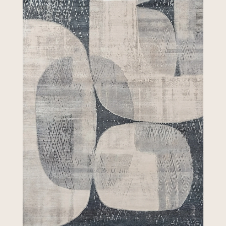 Image for Contemporary Wool Silk Blend Rug - 8' x 10'