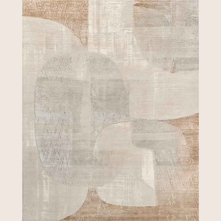 Image for Contemporary Wool Silk Blend Rug - 8' x 10'