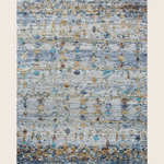 Image for Blue Yellow Transitional Wool Silk Blend Rug - 8'1" x 10'2"