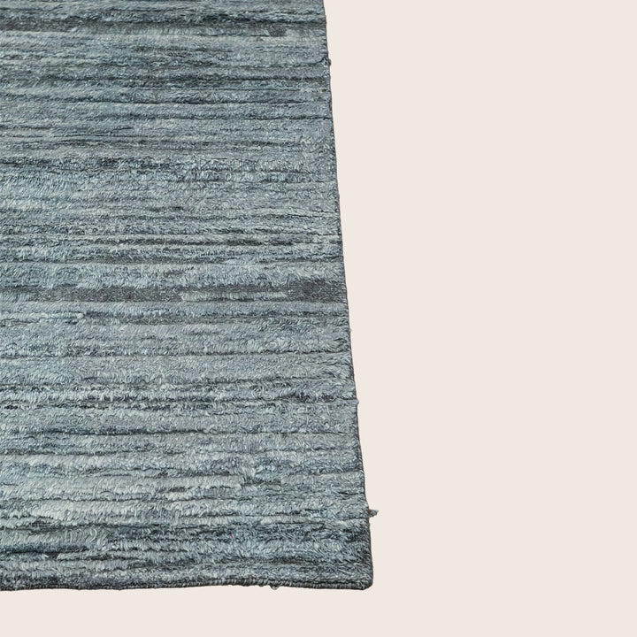Image for Green Textured Wool Silk Blend Rug - 8'0" x 9'11"
