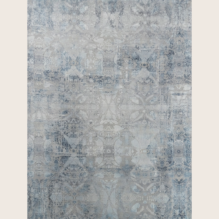 Image for Blue Grey Transitional Wool Rug - 8'11" x 12'1"