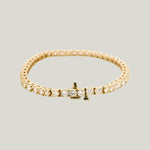 Image for Vintage 14K Yellow Gold Diamond Tennis Bracelet