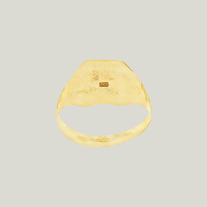 Image for Vintage 14K Yellow Gold Signet Ring