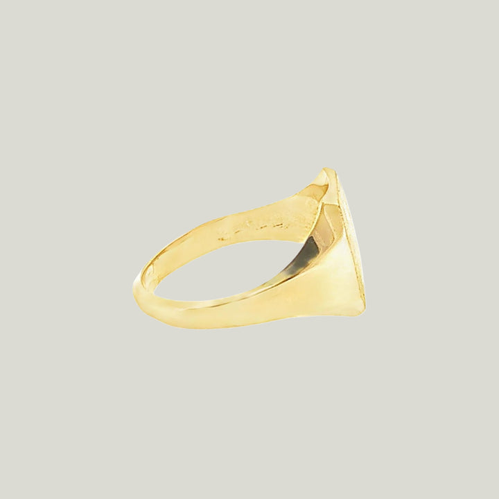 Image for Vintage 14K Yellow Gold Signet Ring
